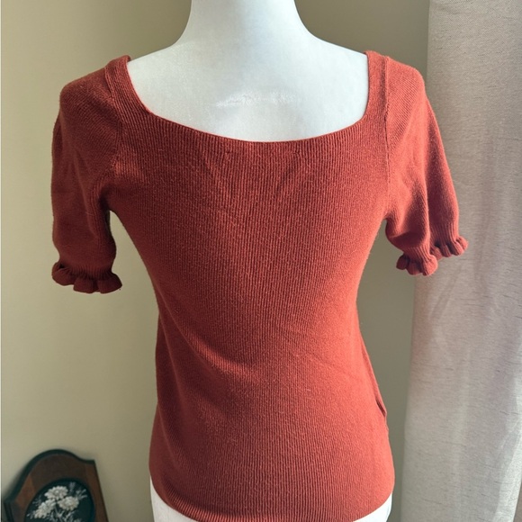 LOFT Rust Orange Women's Sweater Top - Picture 2 of 3